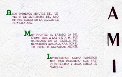 Mi bautizo